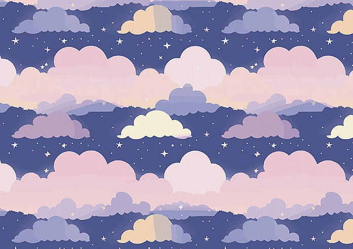 Cloudy Cosmos, Purple Twilight - Roman Blind - Image 7